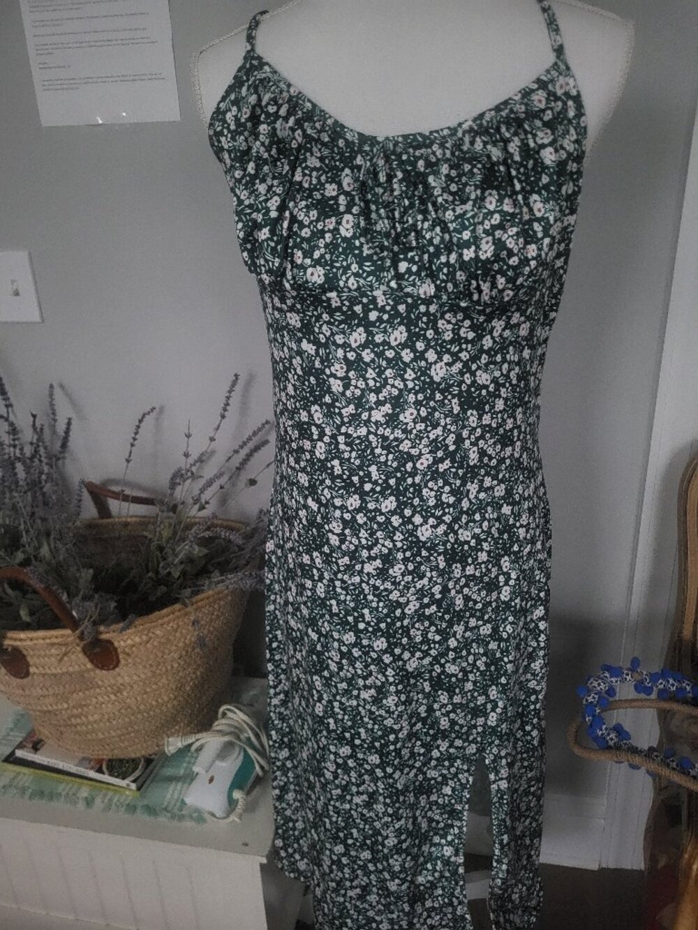 Women's Dark Green Midi dress